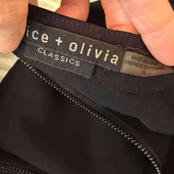 Alice + Olivia ALEXIS TIE WAIST JUMPSUIT-C20 - Picture 5 of 5